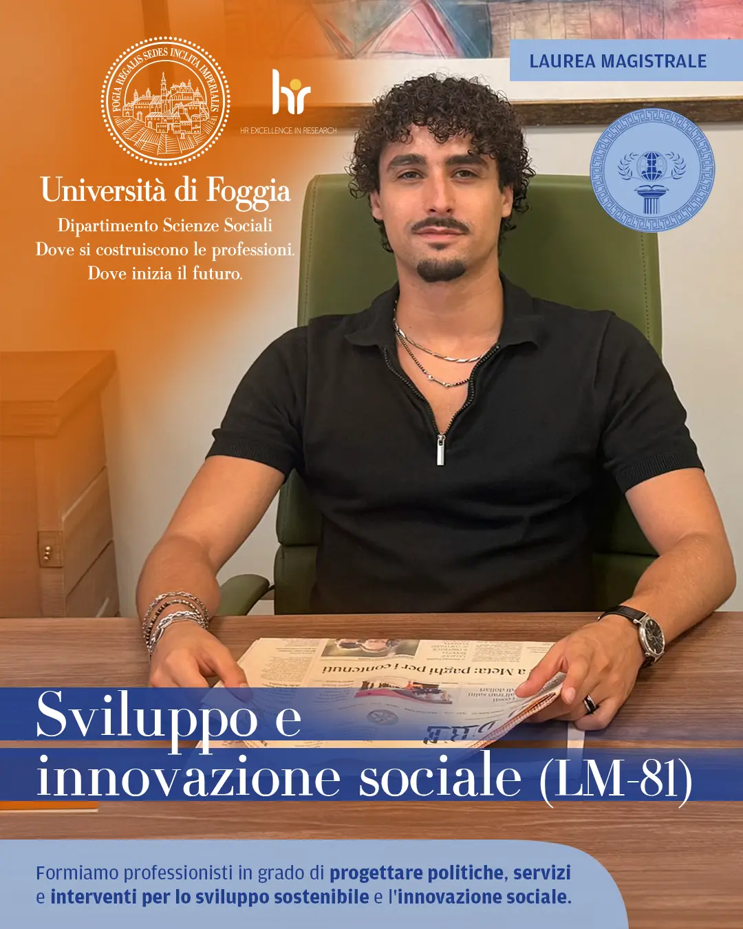 Campagna dell’Università di Foggia per la laurea magistrale in Sviluppo e innovazione sociale